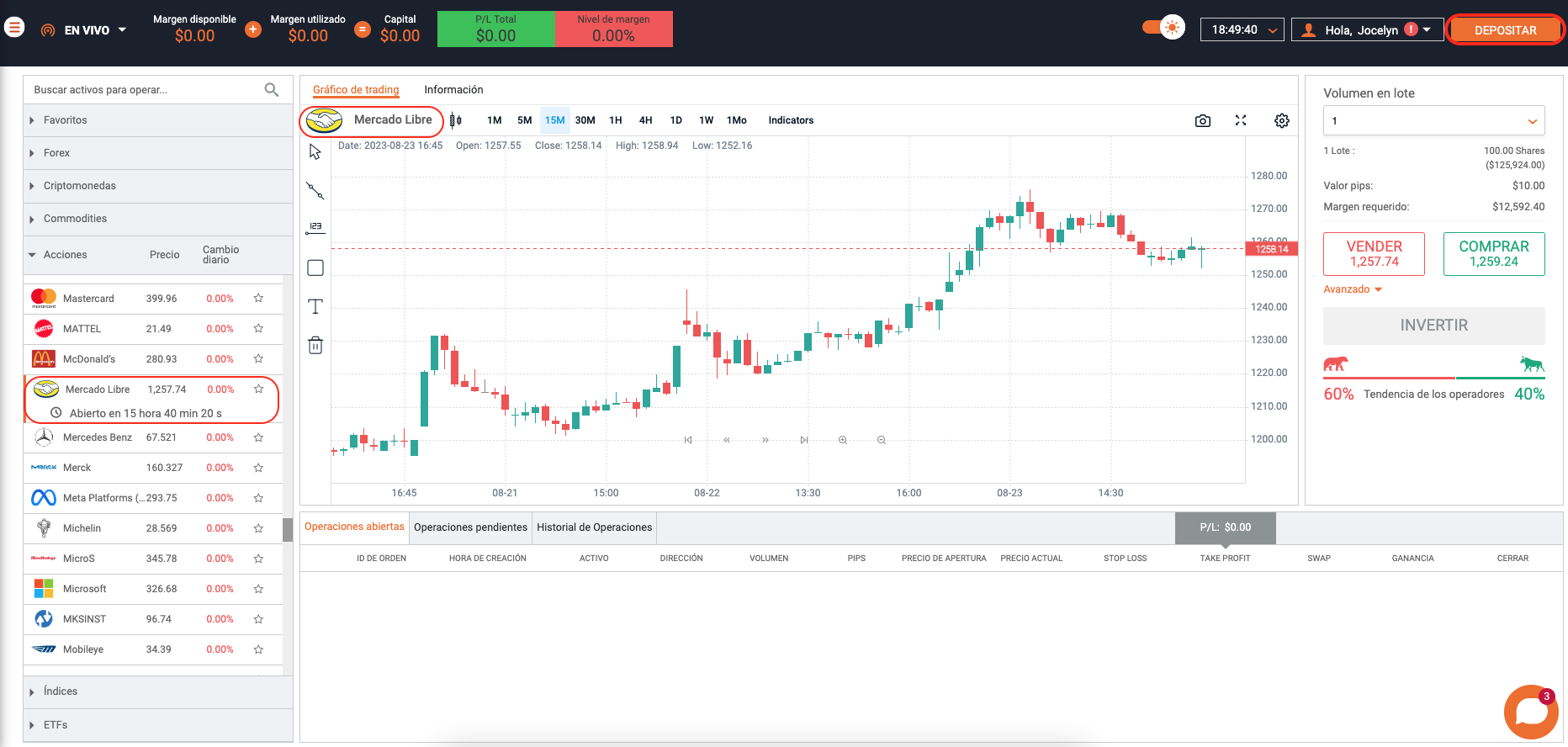 Empieza a operar con Mercado Libre